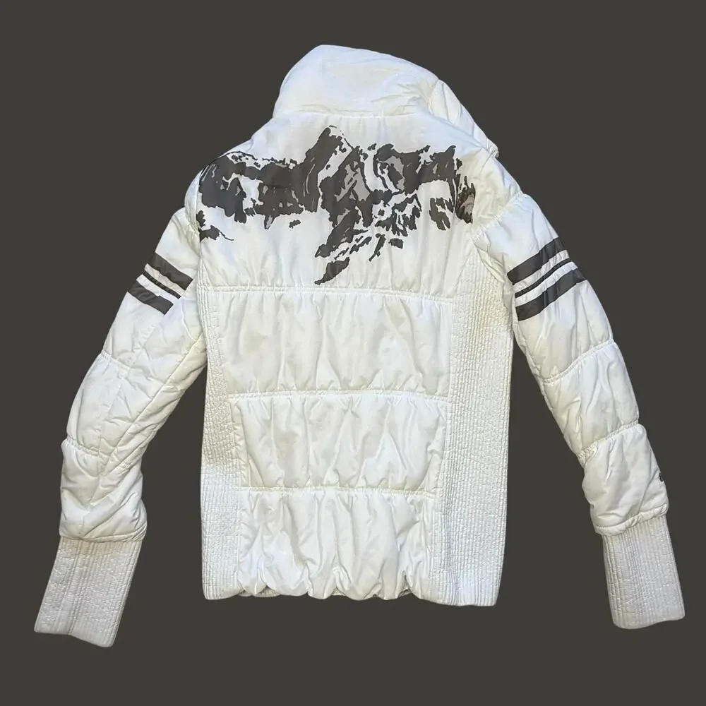 Neve Designs Puffer Ski Mountain Jacket Full Zip White Primaloft Nylon Size XS - Picture 3 of 5
